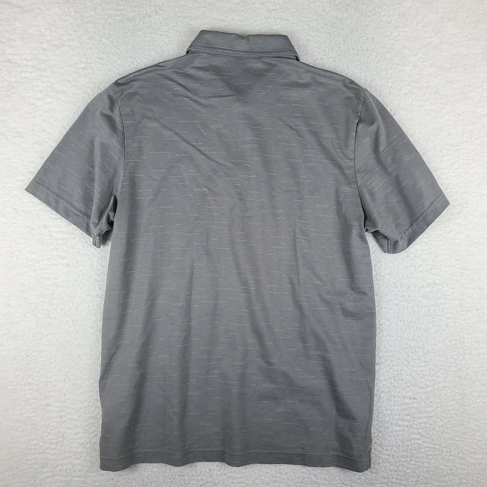 Travis Mathew Polo Shirt Mens Large Dark Gray Performance Golf Pima Cotton